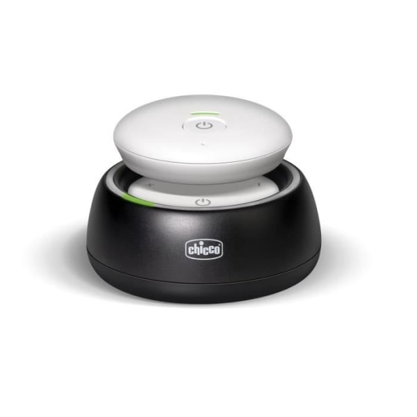 Audio DECT babyalarm - CHICCO - Hvid - 10 lydniveauer - Nulemissionsbølger sort