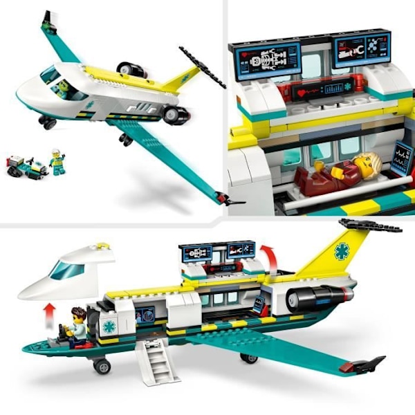 LEGO City 60465 Luftambulans - Byggset för pojkar från 6 år Flerfärgad