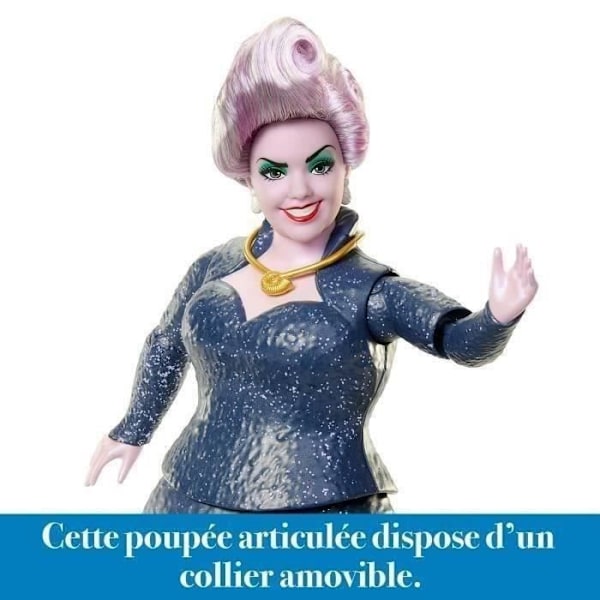 Disney-Dukke Den Lille Havfrue Ursula, med tilbehør HLX12 Flerfärgad
