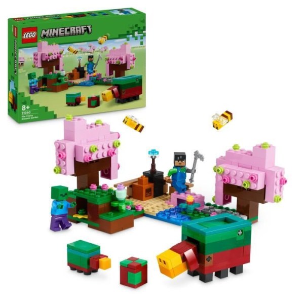 LEGO® Minecraft® 21260 Cherry Blossom Garden - Minifigurer för videospel