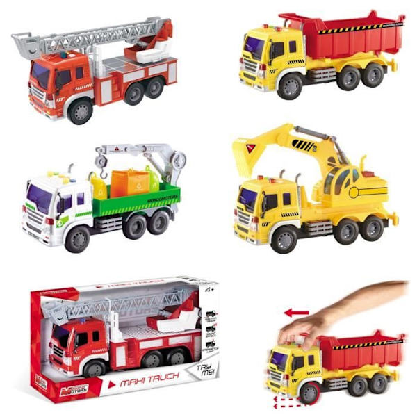 MONDO - Kitkaajoneuvo - kuorma-auto - äänet ja valot - 30cm - Poika - Mixed - Alkaen 3 vuotta