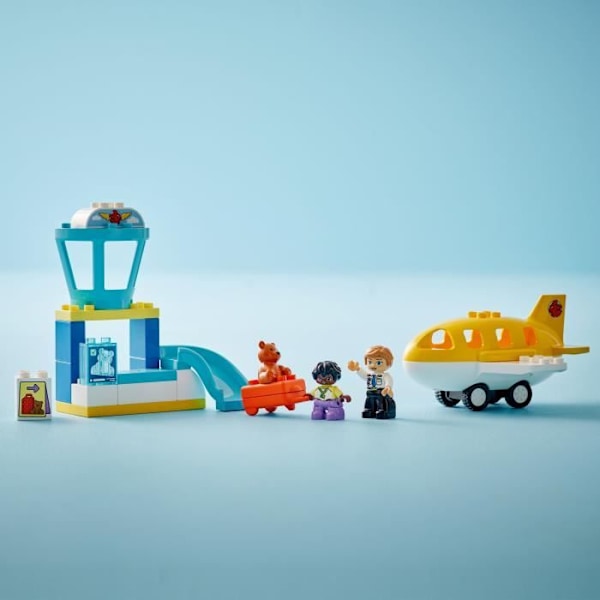 LEGO DUPLO Min Stad 10443 Första Gången På Flygplatsen - Byggleksak Från 2 År Flerfärgad