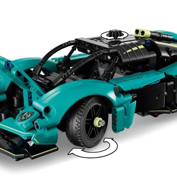 LEGO Technic 42208 Aston Martin Valkyrie - Byggsats för pojkar från 9 år Svart röd
