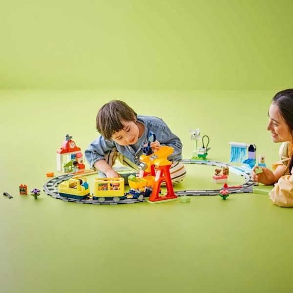 LEGO DUPLO Kaupunkini 10428 Suuri yhteisöjuna, interaktiivinen - Kehityslelut 3 vuotta Flerfärgad