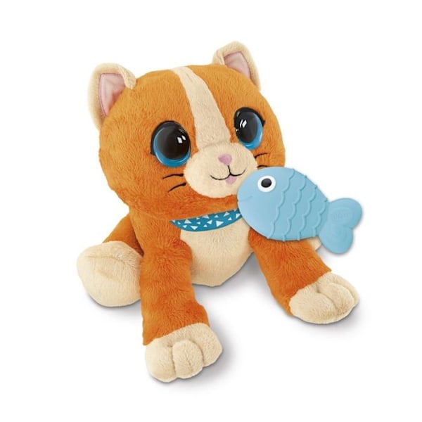 Chicco pehmo - Dolce Cuckoo Kitten, 2 in 1 interaktiivinen elektroninen pehmo, oranssi väri,