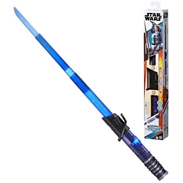 Mandalorian elektronisk lyssværd Sort sabel, Star Wars Lightsaber Forge Kyber Core, legetøj til børn, fra 4 år Flerfärgad