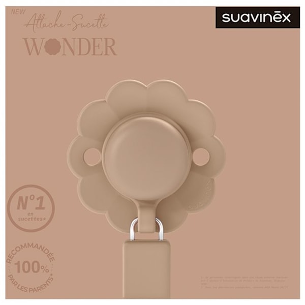 -Suavinex Attache Sutte Silikone Wonder (Model: Taupe)