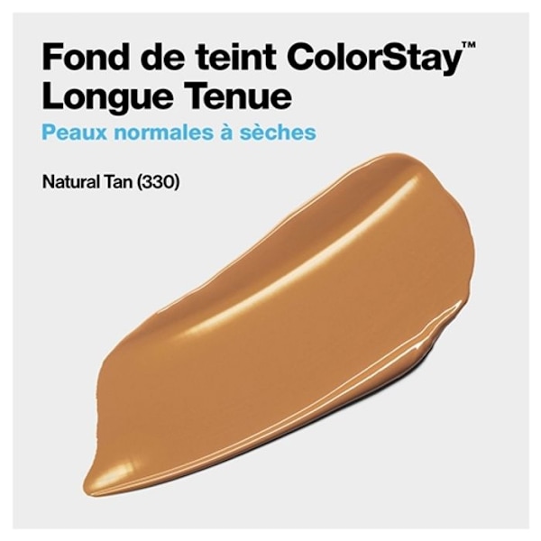 Foundation - REVLON - Colorstay - N°330 Natural Tan - 30ml - Torr hud - SPF inkluderad Beige