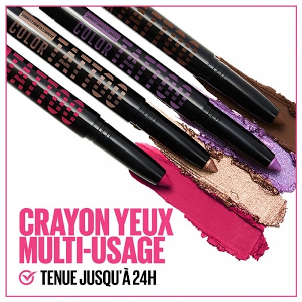 -Maybelline New York Color Tattoo 24H Varjostuspuikko 1,4 g (Sävy: I Am Shining)