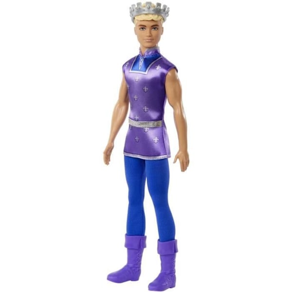 Barbie®-Ken® Prinsessa-nukke, vaalea, kruunu HLC23 Flerfärgad