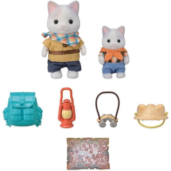 Nivelhahmot - SYLVANIAlaiset PERHEET - Poika ja vauva Latte Cat - Salainen metsäseikkailu Flerfärgad