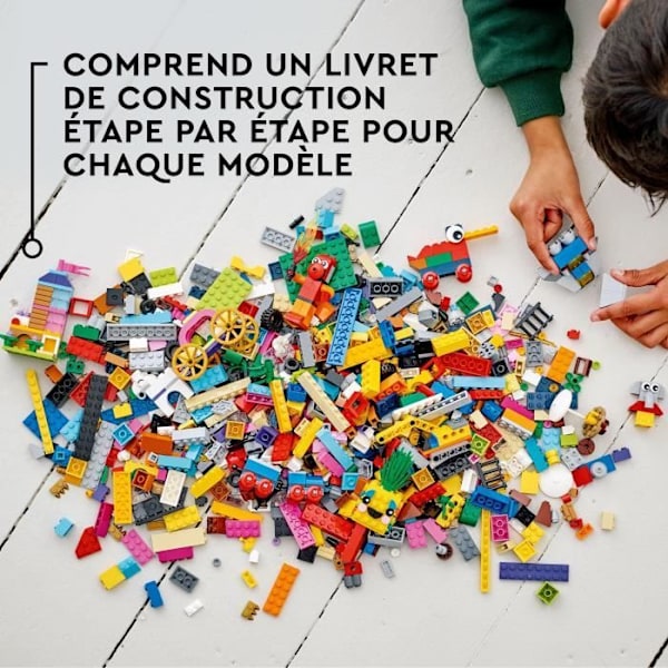 LEGO® Classic 11021 90 vuotta leikkiä, rakennuslelu ikonisilla malleilla Flerfärgad