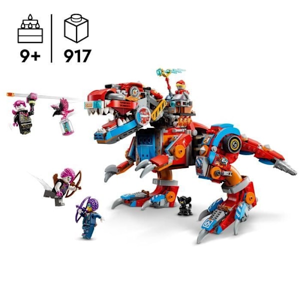 LEGO® DREAMZzz 71484 Cooper's C-Rex Dinosaur Robot - T. rex eller Pterodactyl Minifigure Flerfärgad