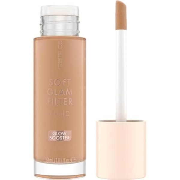 Catrice Soft Glam-filtervæske, base, nr. 030, nøgen, nærende, naturlig, skinnende, strålende, vegansk, oliefri, parfumefri, Naken