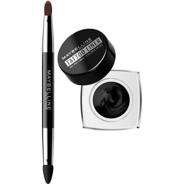 Maybelline Tattoo Liner Gel Eyeliner 950 Noir, 3g - Præcision og Langvarig Holdbarhed