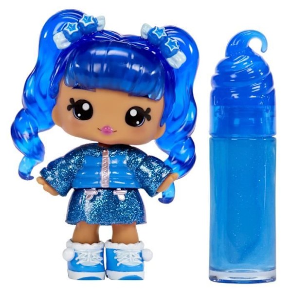 Yummiland - 1 10 cm dukke og en glitrende lipgloss til at skabe - Rory - Blåbærsmag - Fra 4 år Blåbär