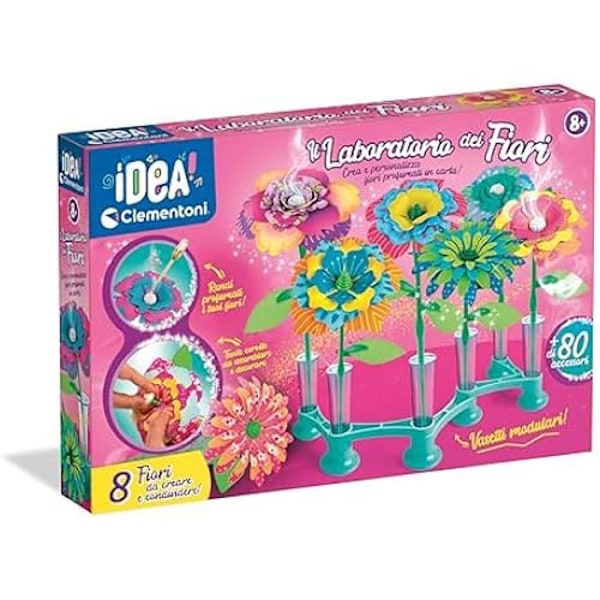 Kreativ kit - CLEMENTONI - Blomlaboratoriet - 8 år - Flerfärgad - Flickor mångfärgad