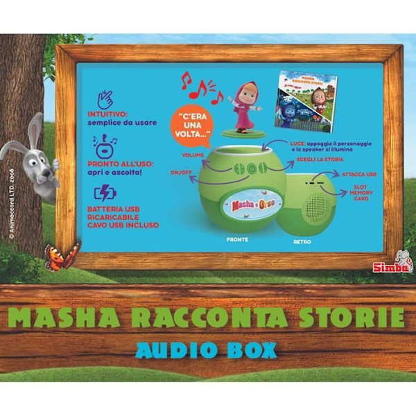 Interaktiv leksak - SIMBA - Masha berättar historier - 4 berättelser på engelska - Från 3 år - Blandat