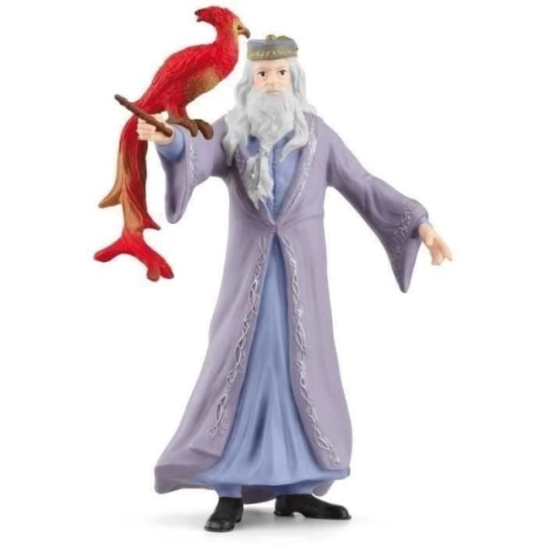 Dumbledore och Fawkes, figur från Harry Potter®-universum, för barn från 6 år och uppåt, 11 x 4 x 12 cm - schleich 42637 WIZARDING WORLD