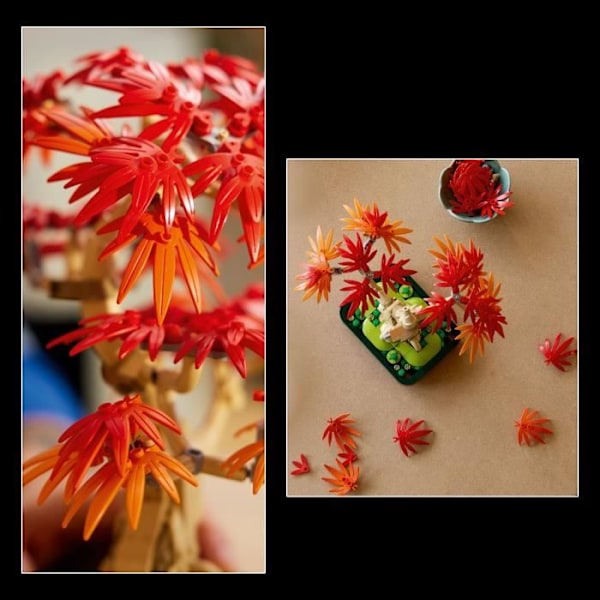 LEGO Botanicals 10348 Röd Japansk Lönn - Byggsats för Vuxna röd grön