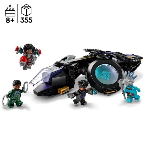 LEGO Marvel 76211 Shuri's Sunbird, Leksaksskepp, Black Panther-minifigurer, Superhjältar
