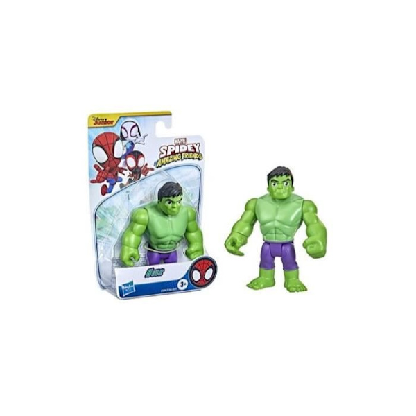 10 cm Hulk figuuri - HASBRO - MARVEL SPIDEY E I SUOI'FANTASTICI AMICI - Lelu 4-vuotiaille ja sitä vanhemmille lapsille Grön