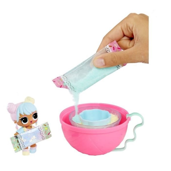LOL Surprise Mix & Make Födelsedagstårta - Minidocka 7,5 cm, tårtformad klänning - Gör och dekorera - Slumpmässig modell Flerfärgad