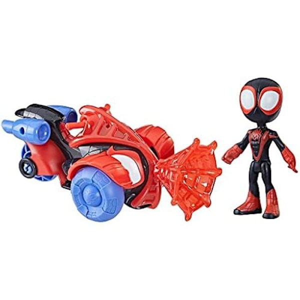 Hasbro Spidey og Fantastic Friends Techno-racer Miles Morales køretøj med tilbehør F7455