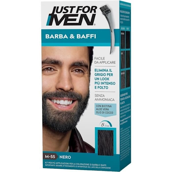 Just for Men Parta- ja viiksiväri M 55 Musta 1 kpl M 55