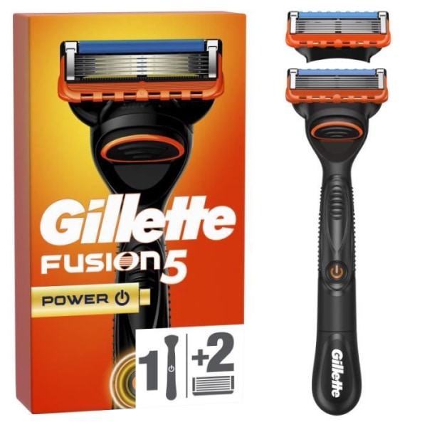 Gillette Fusion5 Power Razor - 1 rakhyvelhandtag, 2 bladpåfyllningar