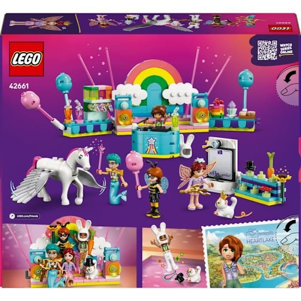 LEGO Friends 42661 Udklædningsfest med enEnhjørning og en Fe - Spil til Piger fra 6 År Flerfärgad