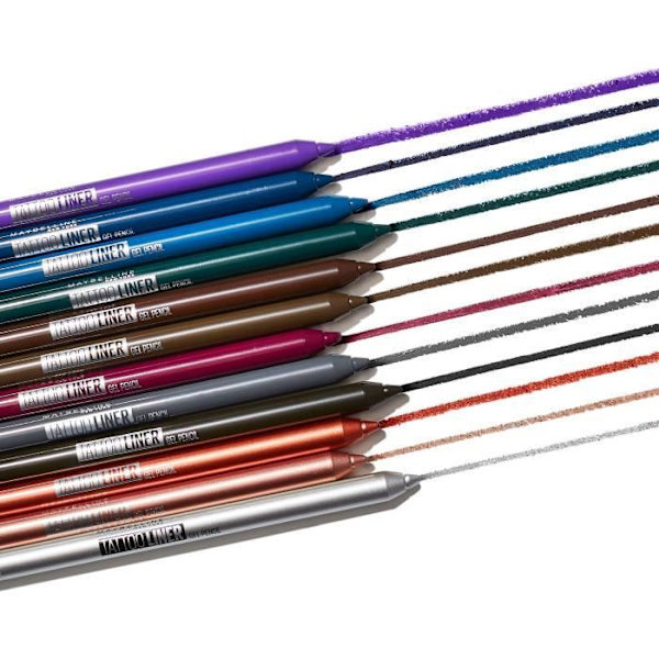 Maybelline New York - Vandtæt øjen tatoveringseffekt gel blyant - tatovering liner 901 intens trækul (mørkegrå) Träkol