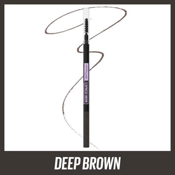 Maybelline Brow Ultra Slim mørkebrun øjenbrynsblyant Dyb brun