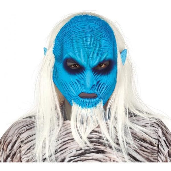Ice Monster Head Mask - FIESTAS GUIRCA - One Size - Blå och Vit Blå vit