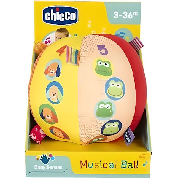 Musical Ball - CHICCO - Opdagelse af de første numre - Sanse og motorisk udvikling Flerfärgad