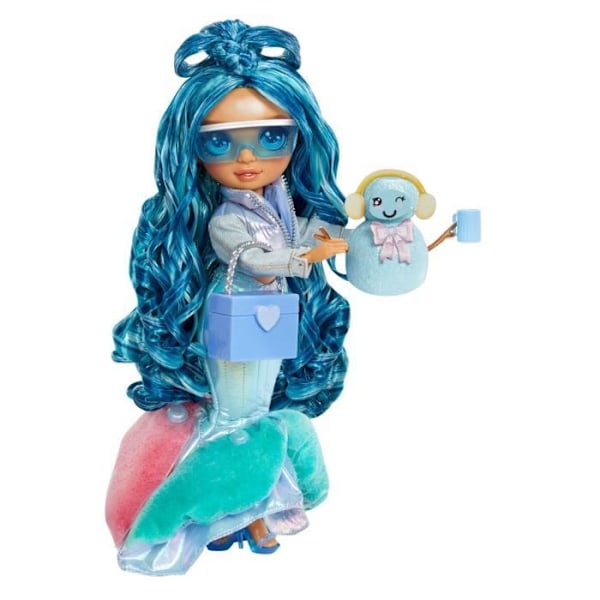 Rainbow High - Winter Wonderland - Blå - Vis din farve - Skab din egen snemand - fra 4 år og opefter Blå