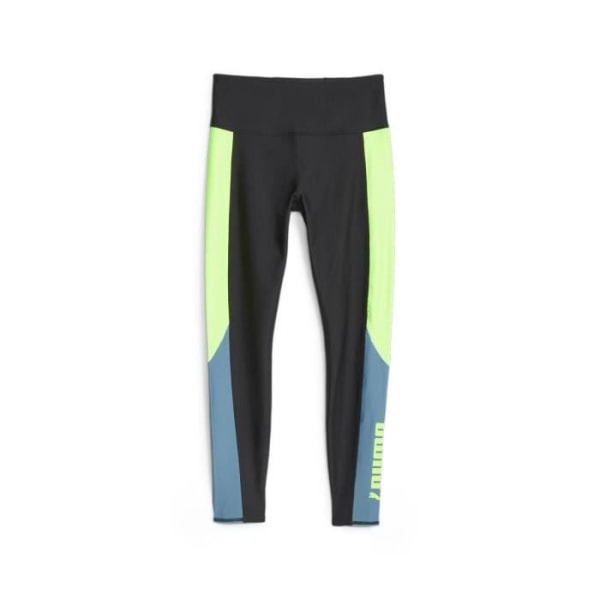 Puma Fit Eversculpt Colorblock högmidjade 7/8-leggings för kvinnor - svart/speedgrön - M