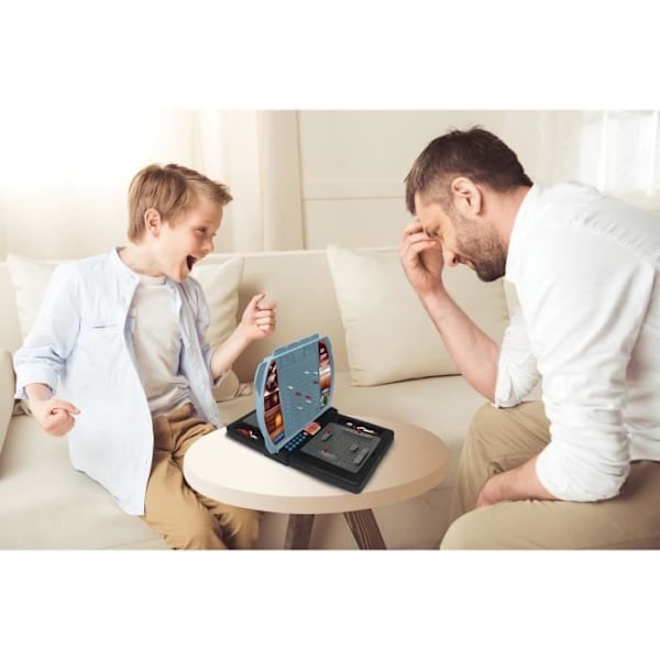 LEXIBOOK - Electronic Battleship - Talking and Light Effects - 2 spelare (FR/DE/IT/NL) blått och svart