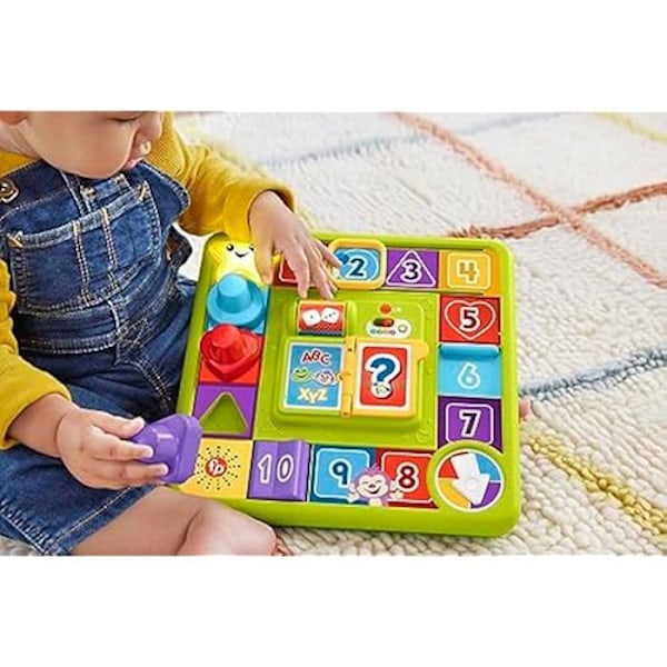 Fisher-Price Laugh & Learn Puppy's Game Babybrädspel med musik, version: engelska, USA; italienska; portugisiska; spanska,