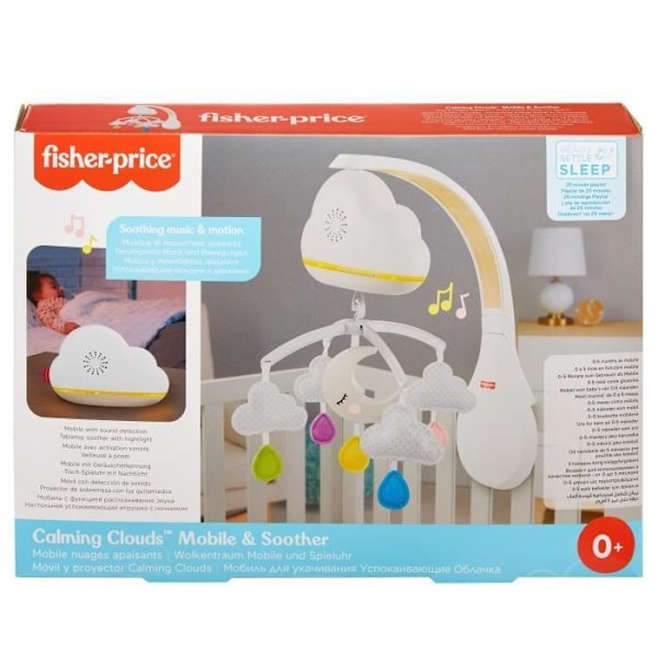 FISHER-PRICE Mobile Soothing Clouds - syntymästä lähtien Flerfärgad
