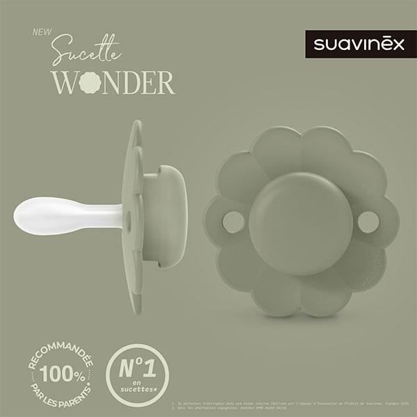 Suavinex, Wonder, Reversibel napp SXPRO 6/18 månader Wonder - Hedge green