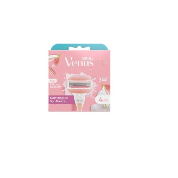 GILLETTE - Venus - ComfortGlide Spa Breeze - Paket med 4 rakblad