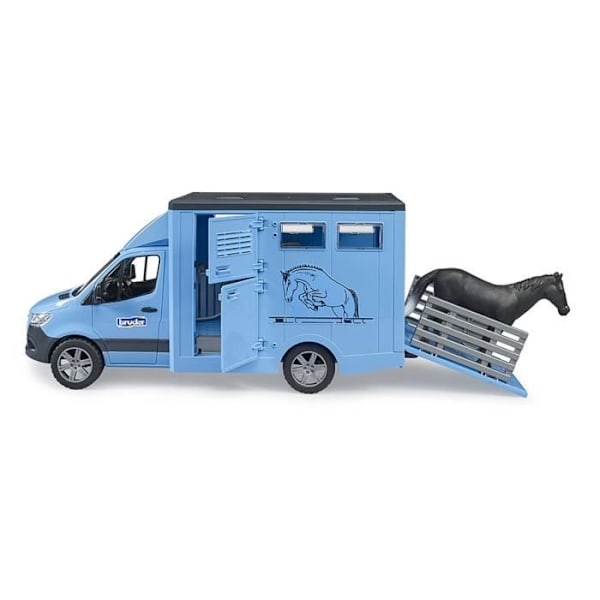 Camion Bétaillère - BRUDER - Mercedes Benz Sprinter - 1 hest inkluderet - Udendørs - 1:16