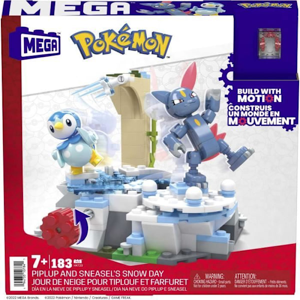 MEGA Pokémon - Piplup ja Farfuret - Rakennuslelu - 7 vuotta ja yli HKT20 Monivärinen