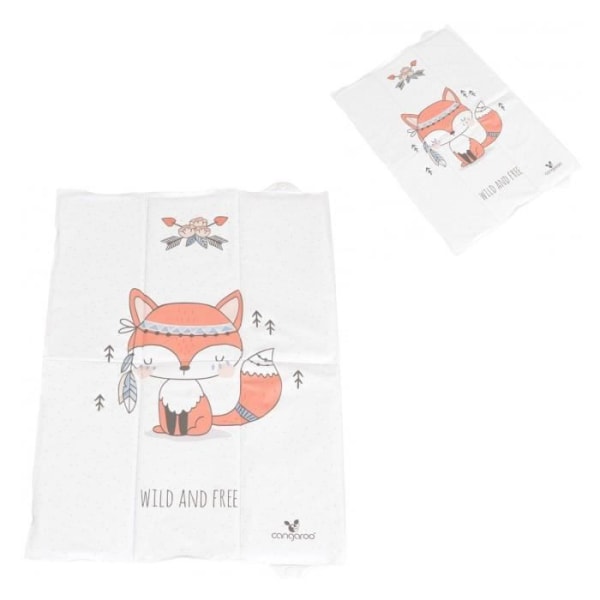 Kangaroo foldbart pusleunderlag 40 x 60 cm - Hvid - Vaskbar og vandtæt Vit
