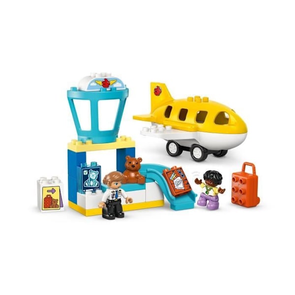 LEGO DUPLO Min Stad 10443 Första Gången På Flygplatsen - Byggleksak Från 2 År Flerfärgad