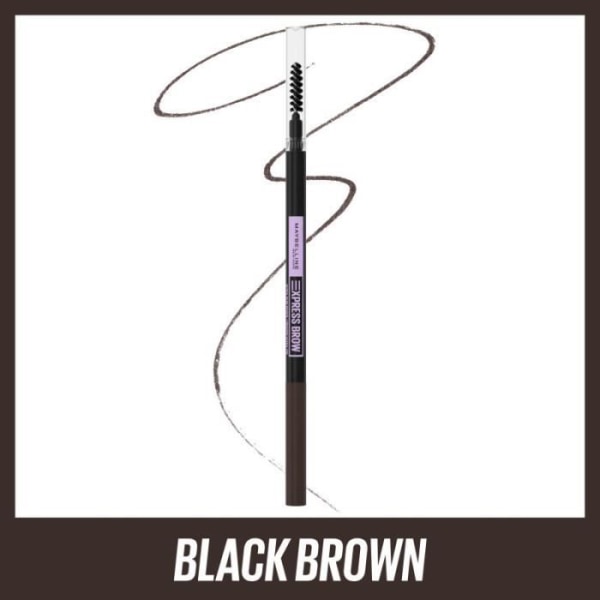 Maybelline Brow Ultra Slim mørkebrun øjenbrynsblyant Sort Brun