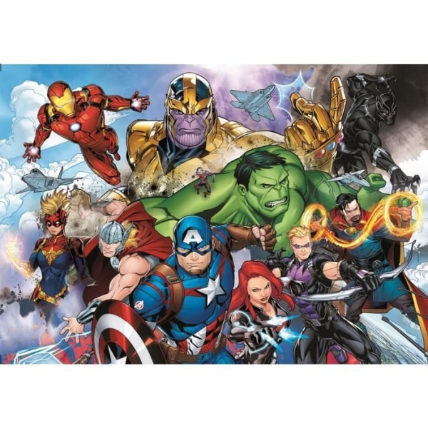 Avengers Puzzle - Clementoni - 104 bitar - SuperColor Blue - Pojke 6 år och äldre