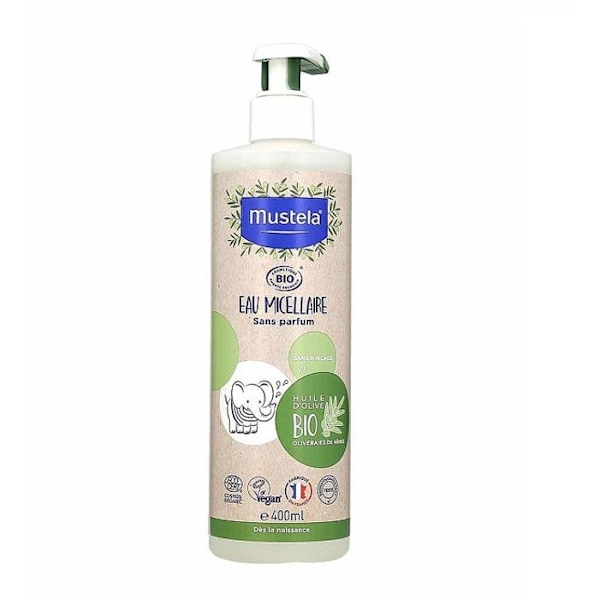 Biologinen Puhdistusgeeli - MUSTELA - 400ml - Hellävarainen Vauvalle - Luonnolliset Ainesosat - Ilman Ärsytyksiä