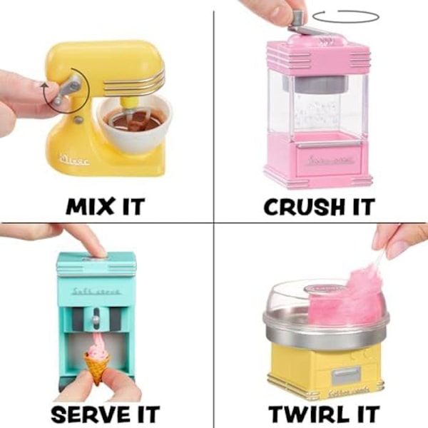 Mini Samlarobjekt - MGA'S MINIVERSE - Serie 2 - Funktionella Enheter - DIY Har en Förmåga - 8 Unika Stilar 2 färger per enhet (8 enheter total